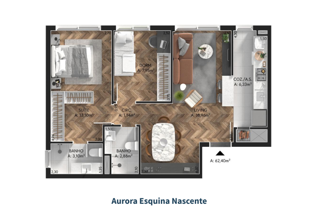 Planta do apartamento